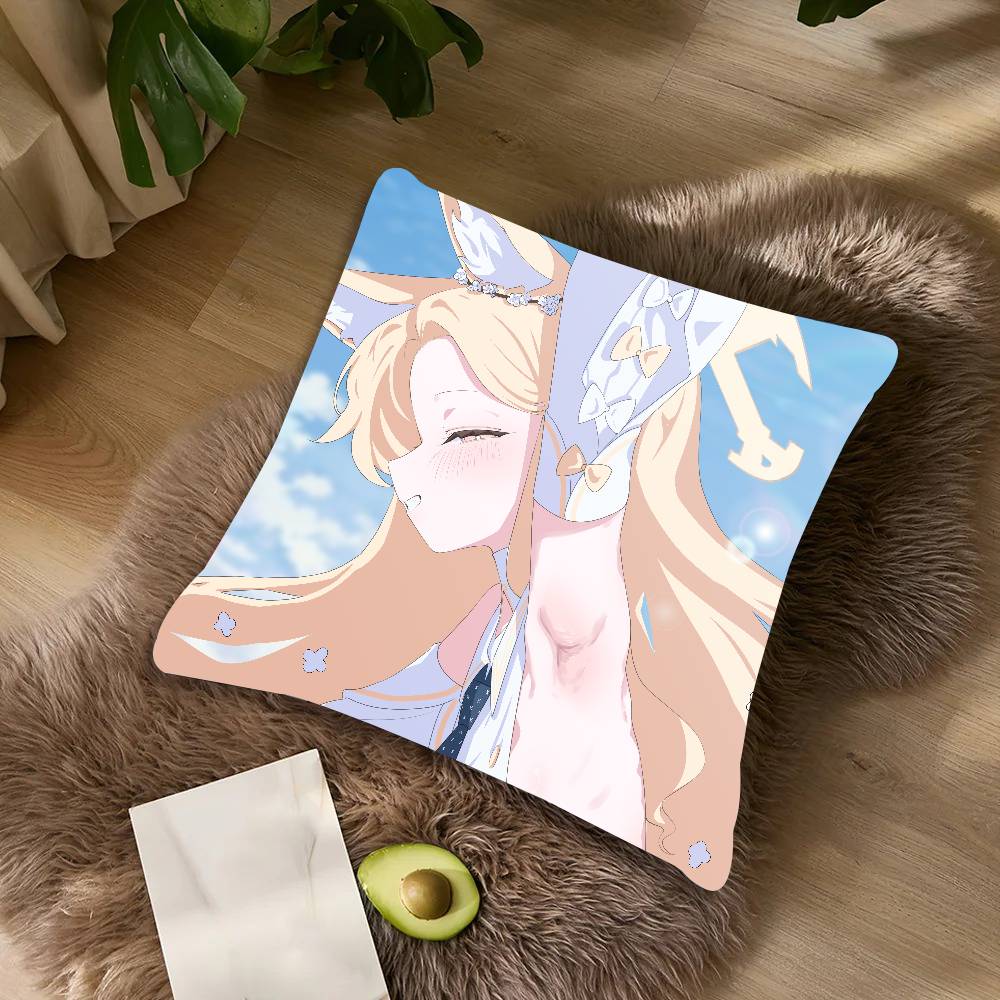 Kawaii Girl Cool Game Blue Archive Cushion Cover Decor Home Throw Pillow Covers For Couch Camping Pillow Cover Decorations
