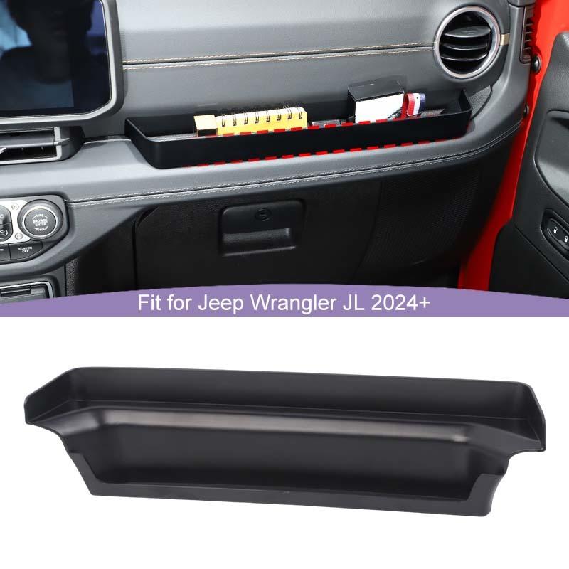 Co-pilot Armrest Organizer Storage Box Container For Jeep Wrangler JL For JT Gladiator 2024 Up Stowing Tidying Accessories