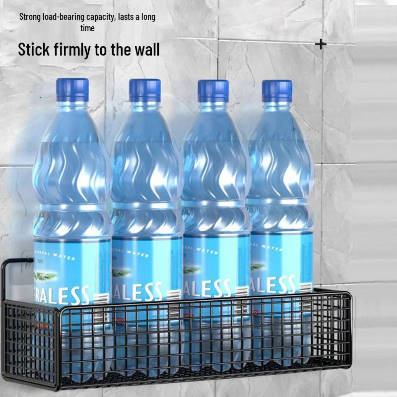 Punch-Free Wall-Mounted Bathroom Storage Shelf for Cosmetics