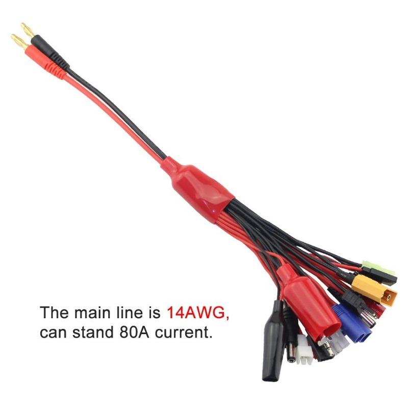 Câble De Chargeur 11 En 1 Adaptateur Deans Lipo RC - Connecteurs Multiples Pour Batterie RC