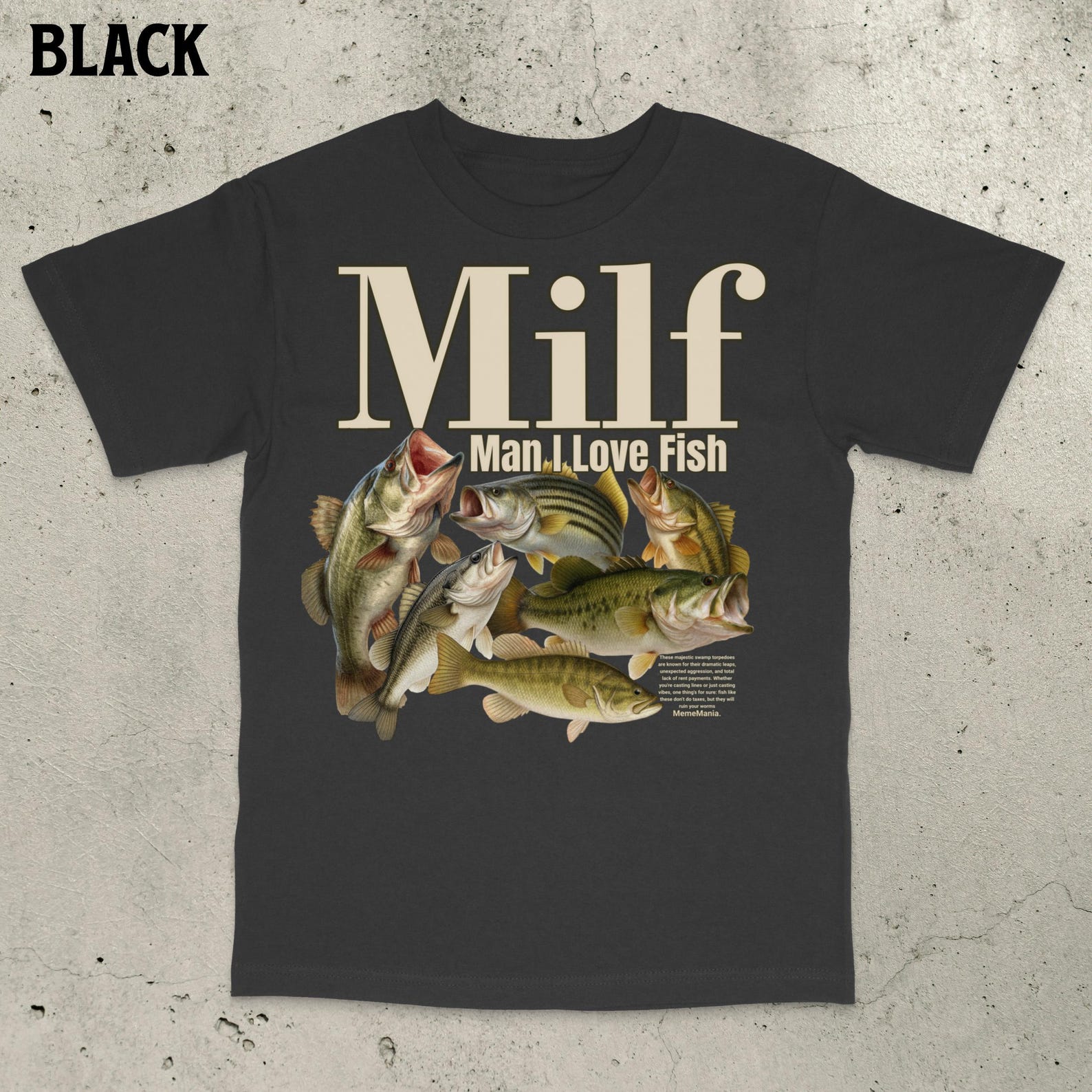 Man I Love Fish T-Shirt, Retro Fishing Shirt, Bass Fishing T-Shirt, Funny Fishing Shirt, Stupid Meme Shirt, Brain Rot Shirt, Unhinged Shirts S