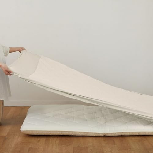 Nitori Box Pad, Organic Cotton Blend, OG2 T01 NF, Semi-Double Size, Beige, NITORI 7566772