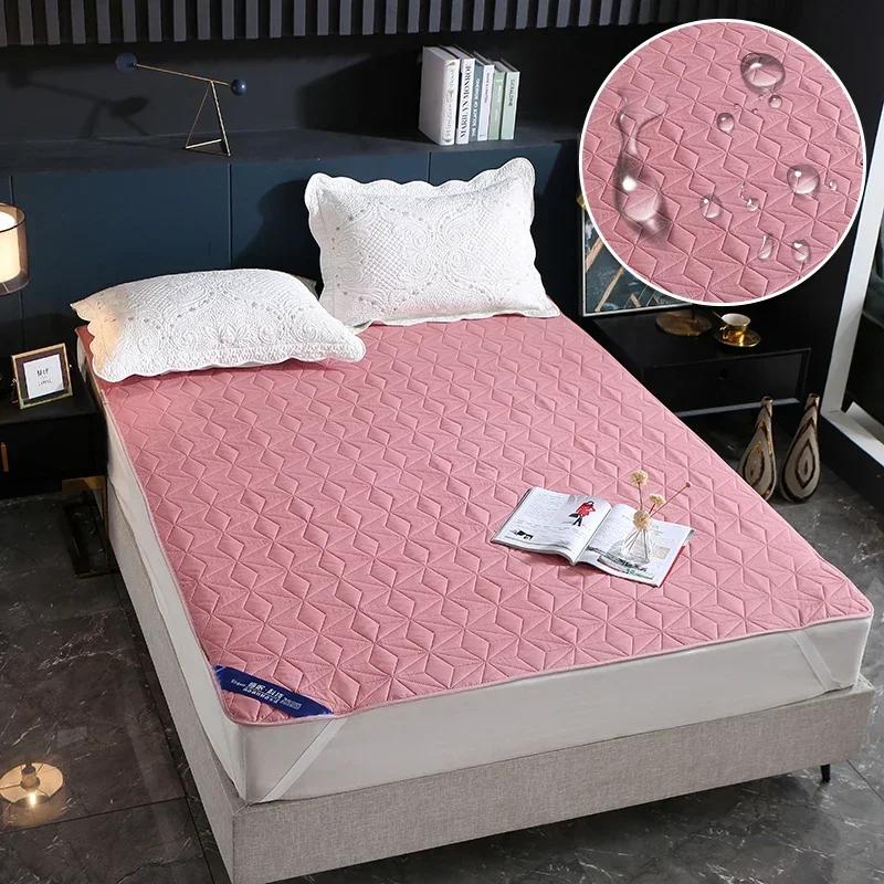 Waterproof Ultrasonic Mattress Protector Cover Pad Washable Mattress Bed Protector with Elastic Band