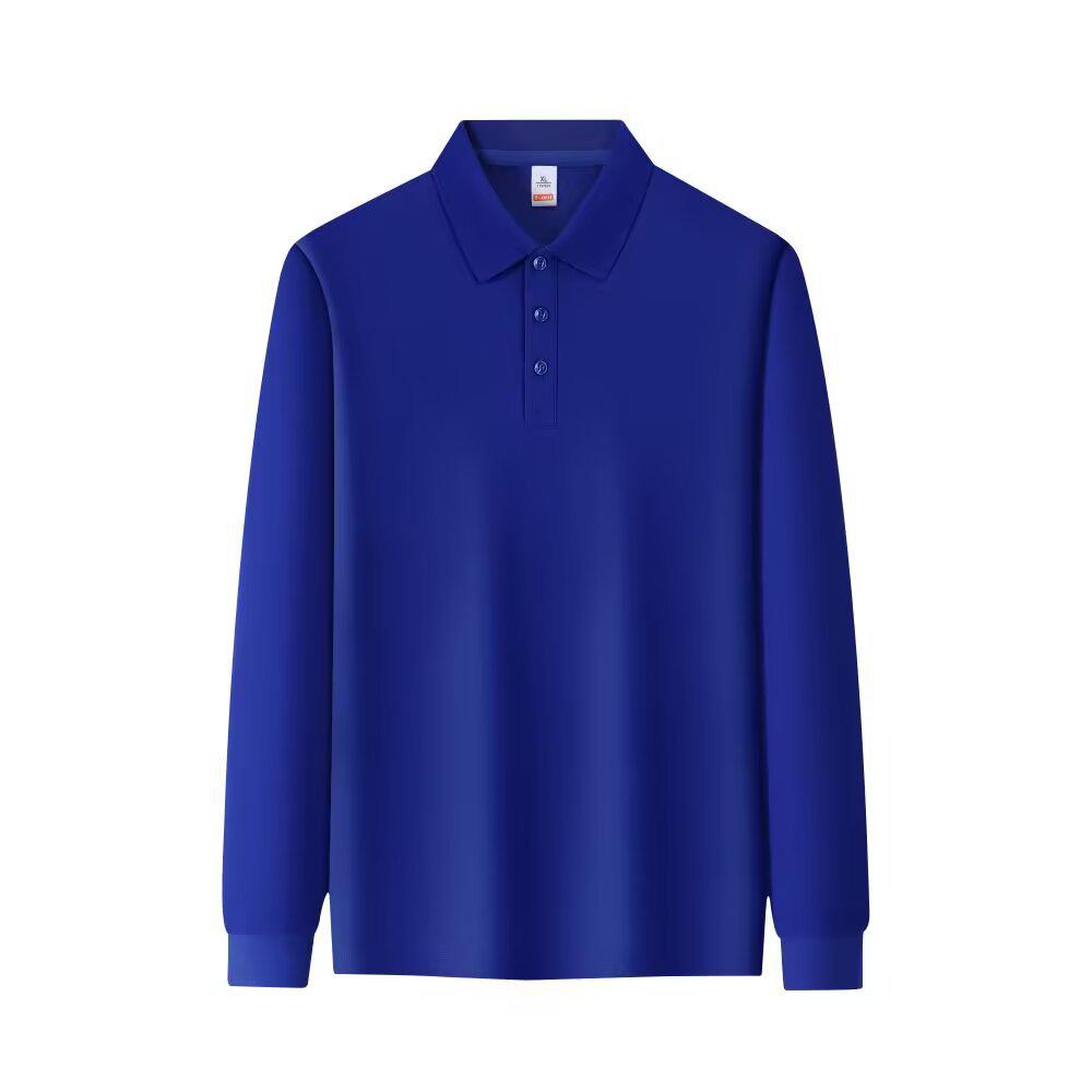 Men's Retro Long Sleeve Polo Shirt - Trendy Harajuku Style, Loose Fit Autumn Top with Turn-down Collar