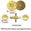 Ultra-Thin 18mm Magnetic Snap Button, Luggage Rivet, 14mm Magnetic Buckle