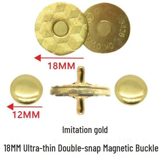 Ultra-Thin 18mm Magnetic Snap Button, Luggage Rivet, 14mm Magnetic Buckle