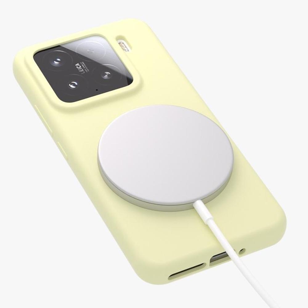 For Xiaomi 14 Pro Liquid Silicone Magnetic Case Skin-Touch Phone Cover