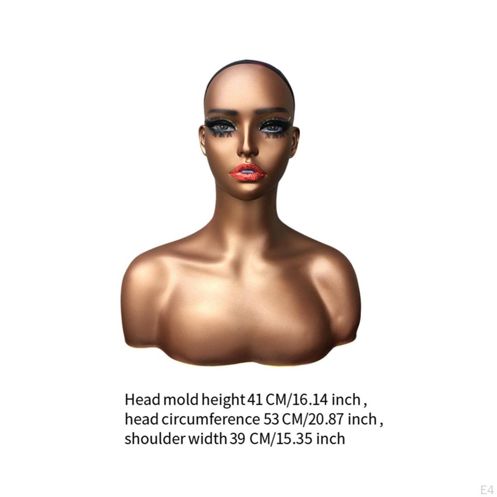 Weiblicher Schaufensterkopf-Ständer für und Zubehör