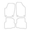 [Blm]Vw005 Red - Set Of Velour Floor Mats To Fit Seat Cordoba Ii 2002-2009 - Red Trim