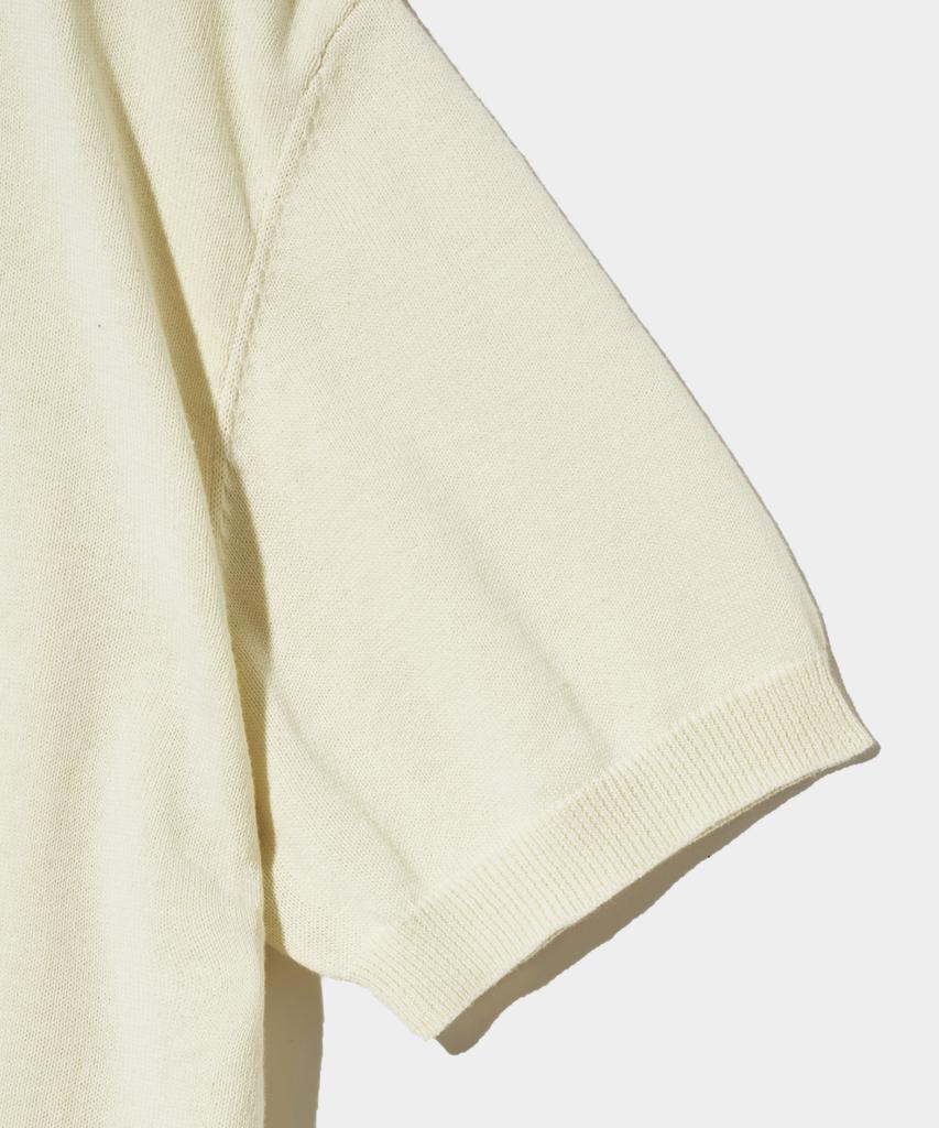 Seteo (W) Classic Crew Neck Half Knit Cream