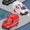 Kids Car Toys Inertia Engineering Vehicle Toy Push and Go Car Ambulance Model Gift Baby Toddler Infant Christmas Birthday Gifts