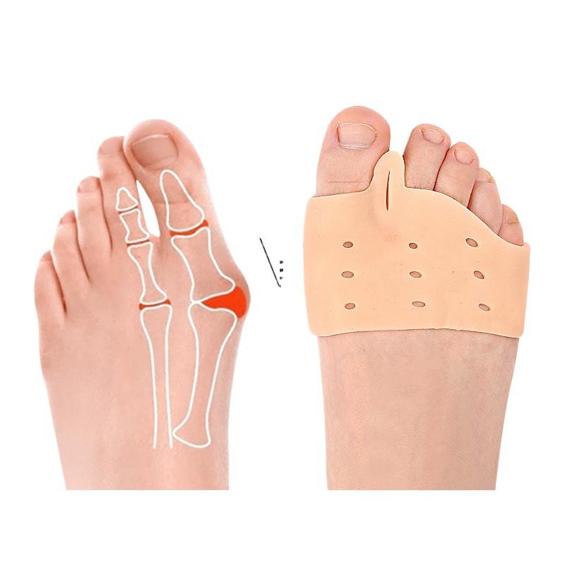 Forefoot Pad Left And Right Foot Clamping SEBS Hallux Valgus Protection Cover Forefoot Protection Insole Big Toe Divider