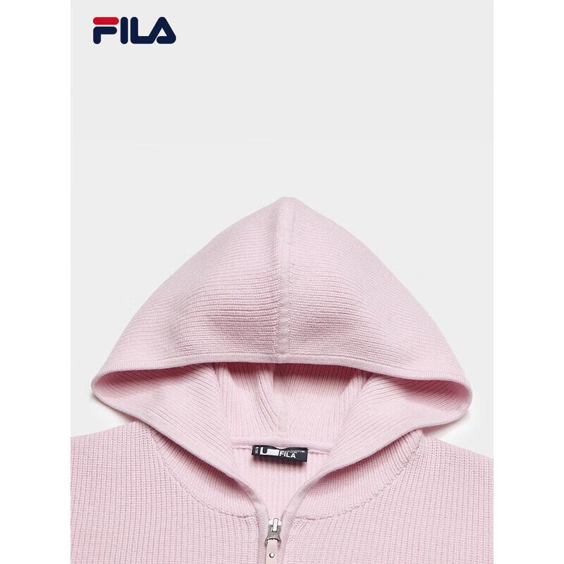 FILA Women's Casual Hooded Zipper Knit Cardigan
