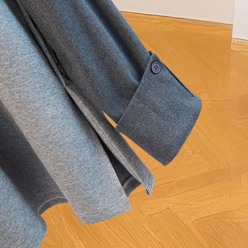 Silbaisha Women's Color Block Mid-Length Sweatshirt