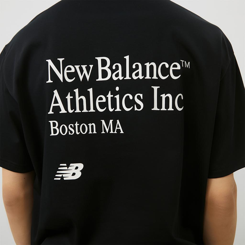 New Balance NB Athletics T-Shirt Asia Sizing 'Black' Unisex AMT42315-BK