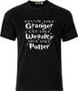 Plugga som Granger ät som Weasley lev som Harry Potter bomulls t-shirt
