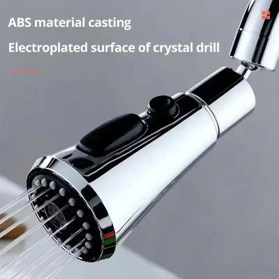 Universal 360° Rotation Kitchen Faucet Extender 3 In1 ABS Durable Water Saving Shower Spray Head Bathroom Basin Tap Replacement