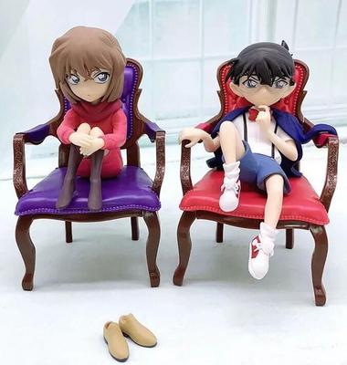 Anime Detective Conan Haibara Ai Anita Haile Sit On Chair Model Figure Toys