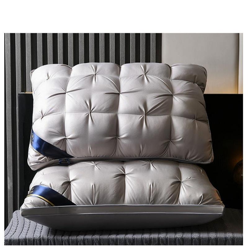 Hotelqualität Kissen, Tiefschlaf Nackenstütze Nicht kollabierender hoher Kern, 48×74cm Ganzjahres-Bettkissen 1 Stück
