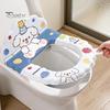 Haushalts Badezimmer Dekor Zubehör Universelles Toilettensitzpolster, Weiches EVA Wasserdichtes Kissen, Komfort Rutschfest Leicht zu Reinigen Bezug Cartoon