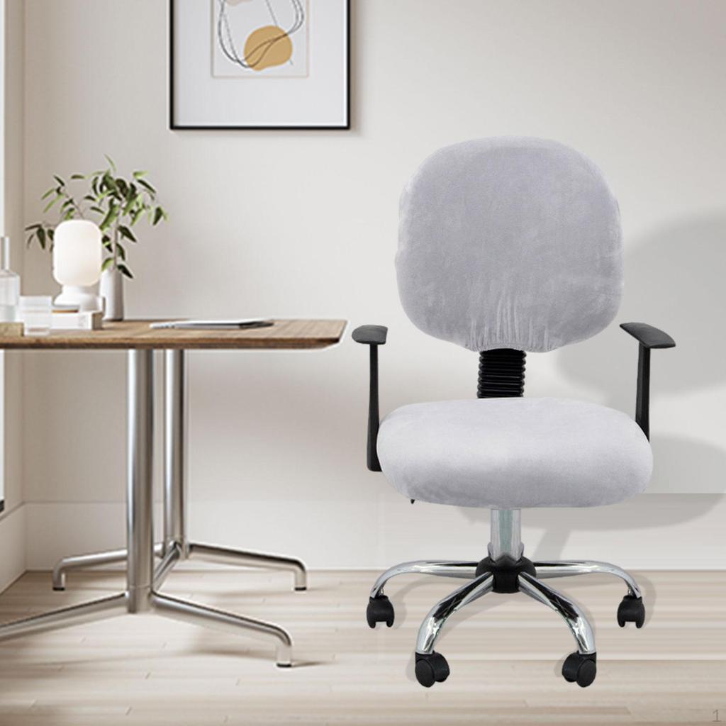 Computer Chair Cover, Office Seat Split Stretch Backrest