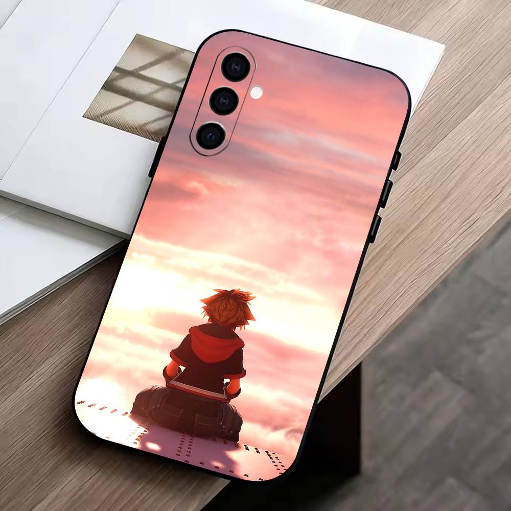 KH-Kingdoms Hearts G-Game Phone Case Black Silicone Soft For Samsung Galaxy A73,A72,A71,A70,A53,A52,A51