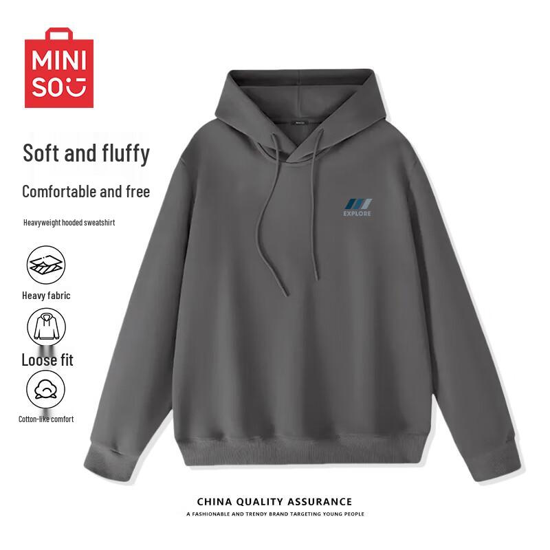 

MINISO Men s Z Series Loose Fit Hooded Sweatshirt 4XL