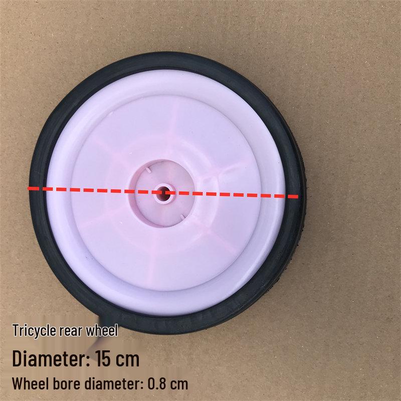 Children s Tricycle Accessory Set: Front Wheel, Hand-Push Handle, and Rear Universal Wheel