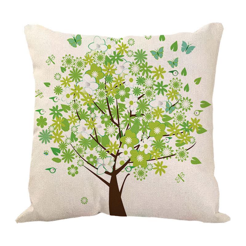 Money Tree Pillow Pillow Case Home Ornament Supplies Nordic Tree Flower Pillow Case Design Sofa Cushion Cushion Cover
