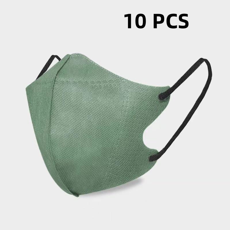 10/100Pcs 3D Protective Masks Efficient Protection Breathable Fashion Protective Masks Fashionable Face Masks Disposable Masks