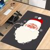 Christmas Santa Claus Printed Carpet, for Office Chair Living Room Bedroom Kitchen Room Decor Gifts.