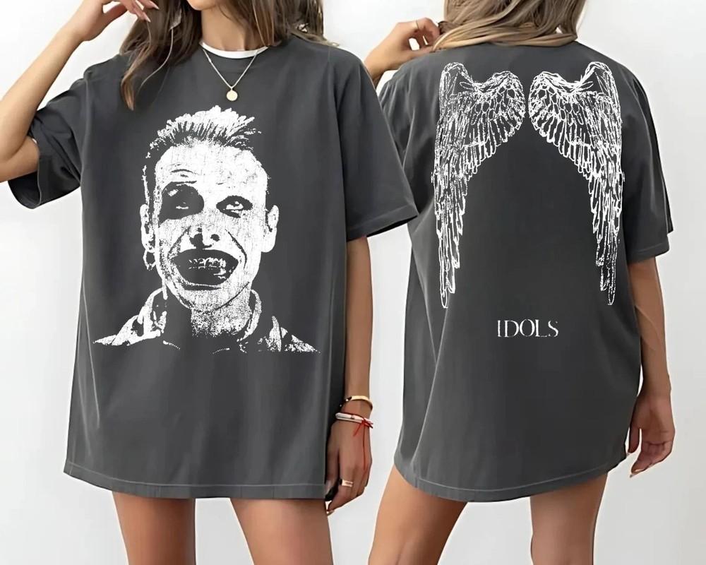 Yungblud 2025 New Album IDOLS Tour Shirt Chacoal Color AN55116 Unisex T-Shirt XL