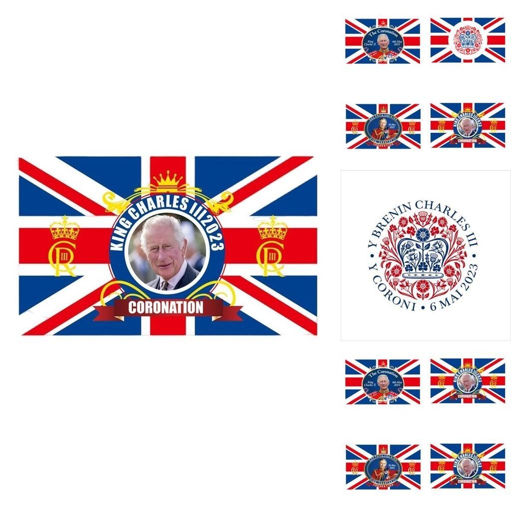Wufudtp Charles Iii Flag Background Cloth 90x150cm Outdoor Union Jack Flag
