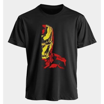 Herren- und Damen-T-Shirts Iron Man Sommer Amerikanisch Frühling und Herbst Sport Fitness Lässig Übergroß Locker Kurzärmlig