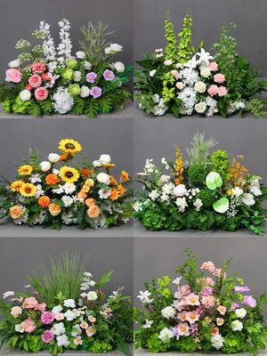 Forest Style Artificial Wedding Aisle Flowers for T-stage Decor