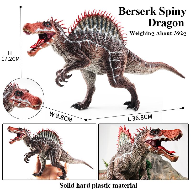 Oenux New Jurassic Dinosaur Brinquedo Spinosaurus Action Figures Open Mouth Tyrannosaurus Animals Model Collection Kid Toy Gift
