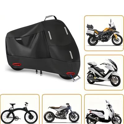 1pc Waterproof Motorcycle Cover, 210D Oxfor Ford Fabric, Anti-Theft Buckle, Universal Fit, with Fits Various Models for Motorcycles, Electric