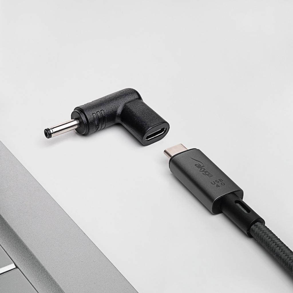 Przejściówka do laptopa Akyga AK-ND-C05 USB-C / 3.5 x 1.35 mm