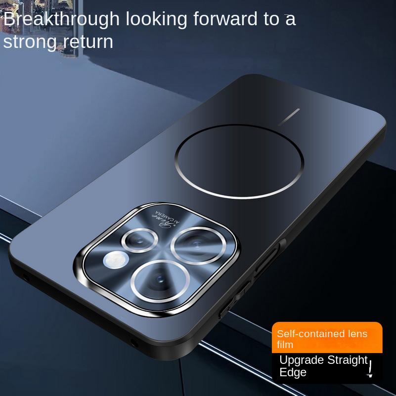 Micro-frosted Ice Feeling Explosion-proof All-inclusive Lens Magnetic Ring Case For OPPO Reno 15 Pro Reno 15 14 Protect Cover