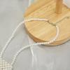 Elegant Pearl Necktie Unique Pearl Necklace for Girl and Women Social Gatherings
