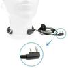 Auricolare con vibrazione della gola regolabile con PTT a dito per Baofeng Kenwood