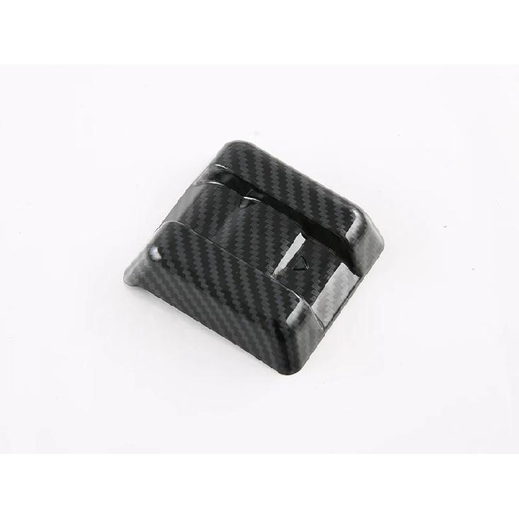 For SsangYong Torres (J100)   Carbon Fiber Style Front Grille Accent Cover Lower Mesh Trim Molding Styling Bezel Garnish
