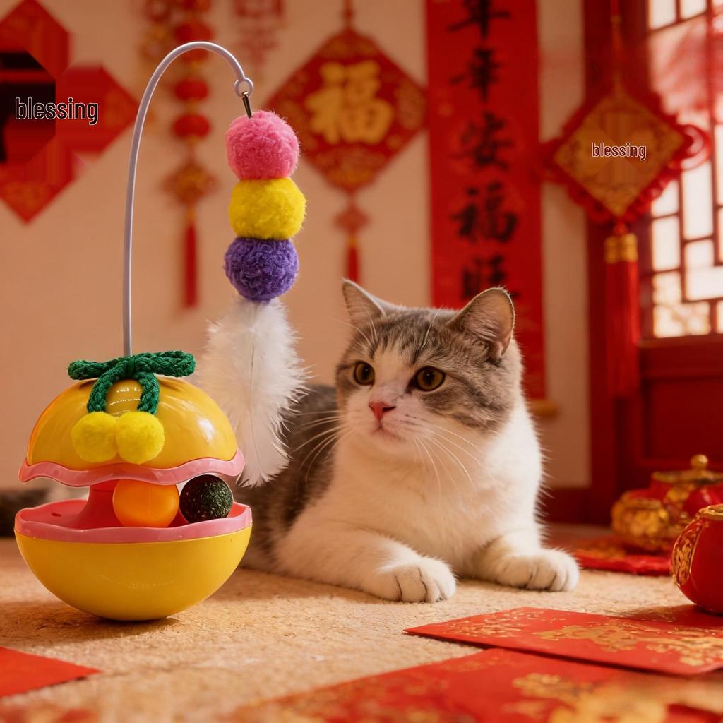Electric Feather Catnip Tumbler Toy: Self-Entertainment and Boredom Relief for Cats