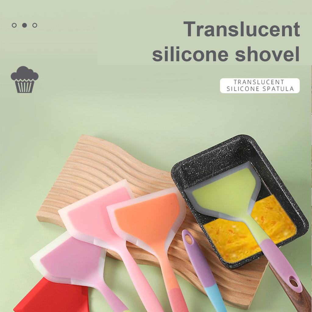 Silicone Spatula Wide Mouth Nonstick Scraper Kitchen Cooking Utensils Spatula Wide Pizza Cooking Tool Easy To Clean