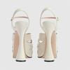 Fashion Fashionable White Black Buckle High Heel Sandals Summer Women's Sexy Waterproof Platform Nightclub Racing Women's Shoes 34-43