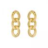 Personality Design Drop Dangle Earrings for Women Hip Hop Rock Jewelry New Charm Gold Color Stainless Steel Twist Stud Ear Gifts