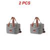 2PCS Picnic Bag Easy To Carry Portable Picnic Bag Navy Oxford Cloth Lunch Bag Storage Supplies Large Capacity Insulation Bag