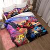 "3D Mobile Suit Gundam" anime-themed comfortable bedding set, including duvet cover, pillowcases, and children's set.