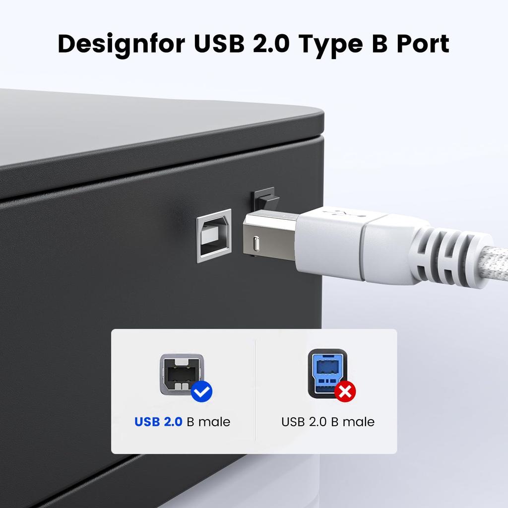 MOSWAG USB C Typ C auf Midi Kabel USB MIDI Kabel für Laptop MacBook Audio Interface auf Midi Midi Drucker Aufnahme und mehr 6.6FT/2M Controller,