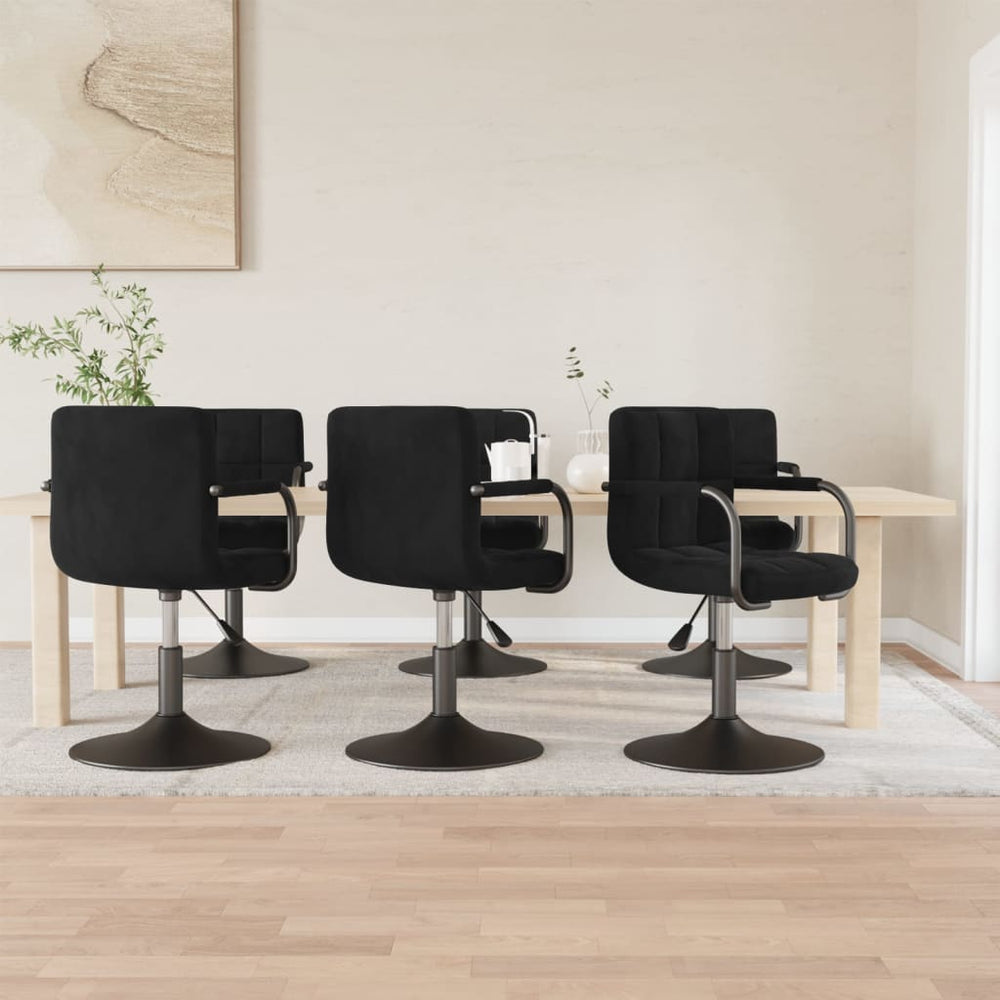 Chaises pivotantes à manger lot de 6  velours